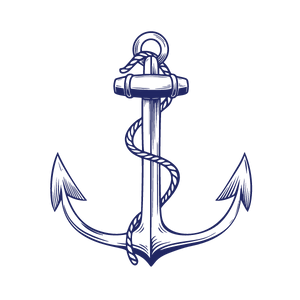 engraved anchor illustration